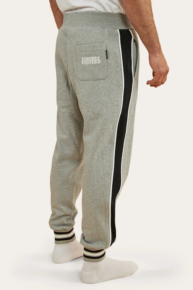 Davis Mens Trackpant - Grey Marle/Black